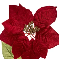 Poinsettia Long Stem Red (22cmDx65cmH)