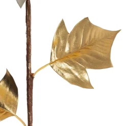 Poinsettia Stem Champagne (24cmDx66cmH)