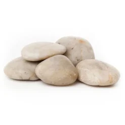 Polished River Pebbles 20-60mm Natural Grey (10KG Bag)