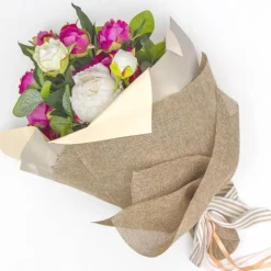 Poly Flax Jute Hessian Sheet Pack 50 Natural (50x70cm)