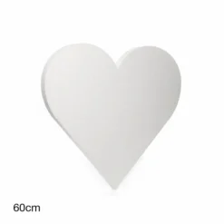 Polystyrene Heart Solid (W60cmx52cmx5cm) 24" Styro