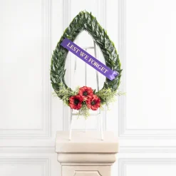 Polystyrene Laurel Chaplet Medium (37cmx52.5cmx5cm) 21" Styr