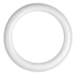 Polystyrene Wreath Full Round Edge (40Dx5cm) Pack 2