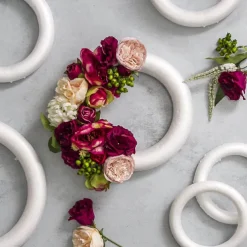 Polystyrene Wreath Full Round Edge (19Dx3cm) Pack 2