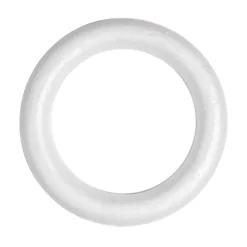 Polystyrene Wreath Full Round Edge (28Dx4cm) Pack 2