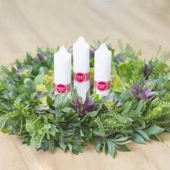 Polystyrene Wreath Half Round Flat Back 16" (40Dx4cm)