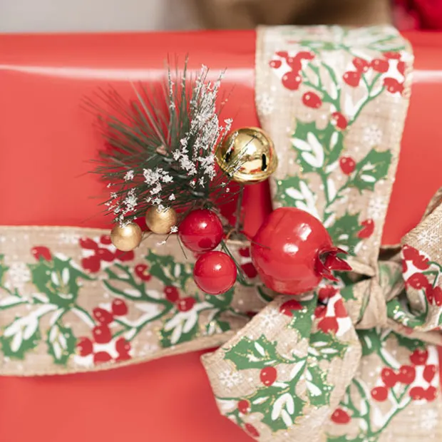 Pomegranate Bell Mini Pick Pack 6 Red (12cmH)