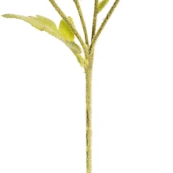 Poppy Spray 4x Flowers Black Centre Red (58cmH)