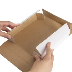 Posy Box Lid Medium Gloss White Pack 5 (16.5x16.5x4cmH)