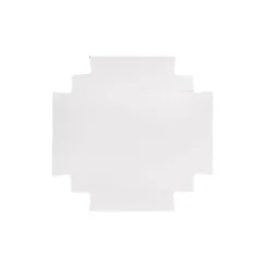 Posy Box Lid Medium Gloss White Pack 5 (16.5x16.5x4cmH)