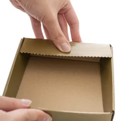 Posy Box Lid Mini Gloss Gold Pack 5 (14x14x3.5cmH)