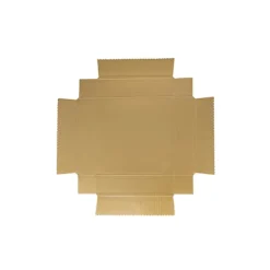 Posy Box Lid Mini Gloss Gold Pack 5 (14x14x3.5cmH)