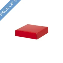 Posy Lid Mini Gloss Red Pack 5 (14x14x3.5cmH)