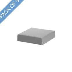 Posy Lid Mini Gloss Silver Pack 5 (14x14x3.5cmH)