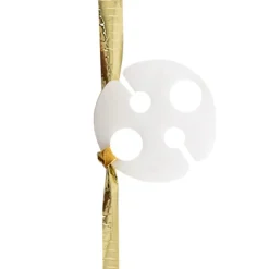 Pre Cut Balloon Ribbon with Clip Pk25 Metallic Gold (1.5m)