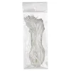 Pre Cut Balloon Ribbon with Clip Pk25 White (1.5m)