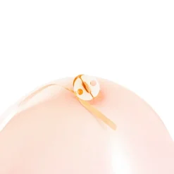 Pre Cut Balloon Ribbon with Clip Pk25 Peach (1.5m)