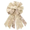 Pre-Made Bow Christmas Ribbon Large Gold (35Wx40Lcm)