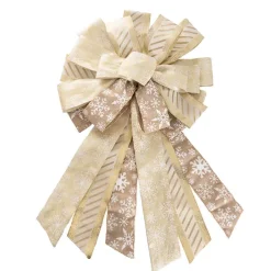 Pre-Made Bow Christmas Ribbon Large Gold (35Wx40Lcm)