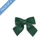 Pre-Made Bow Crushed Velvet Small Pk3 Fir Green (9x12cm)
