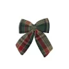 Pre-Made Bow Fabric Tartan Plaid Green (14Wx18cm)