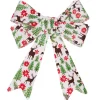 Pre-Made Bow Fabric Top Christmas White (28*37cm)