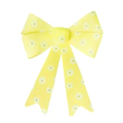 Pre-Made Bow Fabric Top Daisy Delight Lemon (28*37cm)