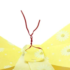 Pre-Made Bow Fabric Top Daisy Delight Lemon (28*37cm)