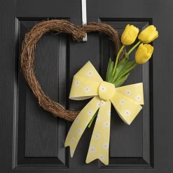 Pre-Made Bow Fabric Top Daisy Delight Lemon (28*37cm)