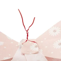 Pre-Made Bow Fabric Top Daisy Delight Blush (28*37cm)