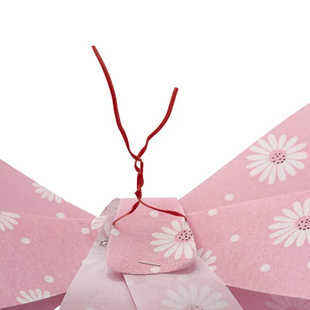 Pre-Made Bow Fabric Top Daisy Delight Pink (28*37cm)