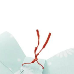 Pre-Made Bow Fabric Top Daisy Delight Blue Pack 2 (14x19cm)