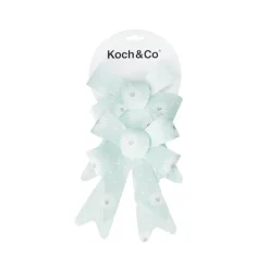 Pre-Made Bow Fabric Top Daisy Delight Blue Pack 2 (14x19cm)