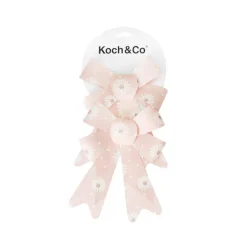 Pre-Made Bow Fabric Top Daisy Delight Blush Pack 2 (14x19cm)