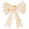 Pre-Made Bow Fabric Top Stars Natural Gold (28*37cm)
