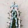 Pre-Made Bow Luxury Tree Topper Pastels (33Wx113Lcm)