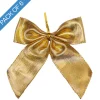 Pre-Made Bow Ribbon Small Pack 6 Gold (10*10cm)
