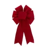 Pre-Made Bow Ribon Bow Velvet 6 Loops Red (20Wx26L)