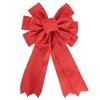 Pre-Made Bow Ribon Bow Velvet 10 Loops Red (26Wx32L)