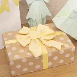 Pre-Made Bow Rustic Linen 6 Loops Lemoniscious (20x26cm)