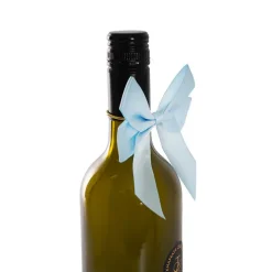 Pre-Made Bow Satin 25mm & Elastic Loop Pk6 BabyBlue(10*11cm)