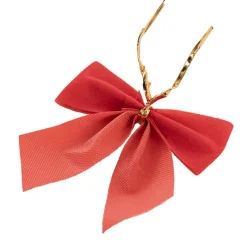 Pre-Made Bow Velvet Mini Pack 12 Red (6.5*6.5cm)