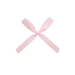 Pre-Made Ribbon Bow Double Face Satin Pink Pk24 (10mmx6.5cm)
