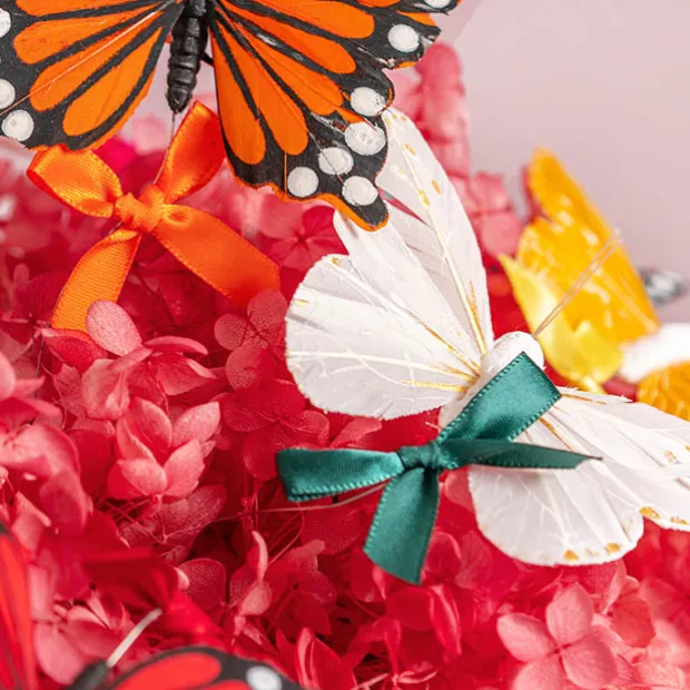 Pre-Made Ribbon Bow 10mm Satin Brights Mix Pack 48 (3.5Lcm)