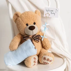 Pre-Made Ribbon Bow 10mm Satin Baby Blue Pack 24 (3.5cm)