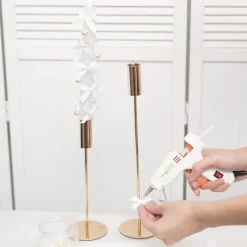 Pre-Made Ribbon Bow 10mm Satin White Pack 24 (3.5cm)