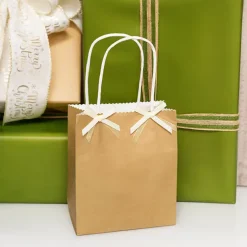 Pre-Made Ribbon Bow Organza Satin Ivory Pack 24 (6mmx5cm)