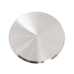 Premium Lazy Susan Rotating Stand Aluminium Silver(31x13cmH)