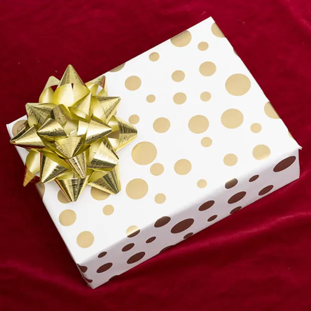 Premium NoTear Ribbon Embossed Metallic Champagne (30mmx91m)