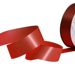 Premium Poly Florist Ribbon Satin Rouge (30mmx50m)